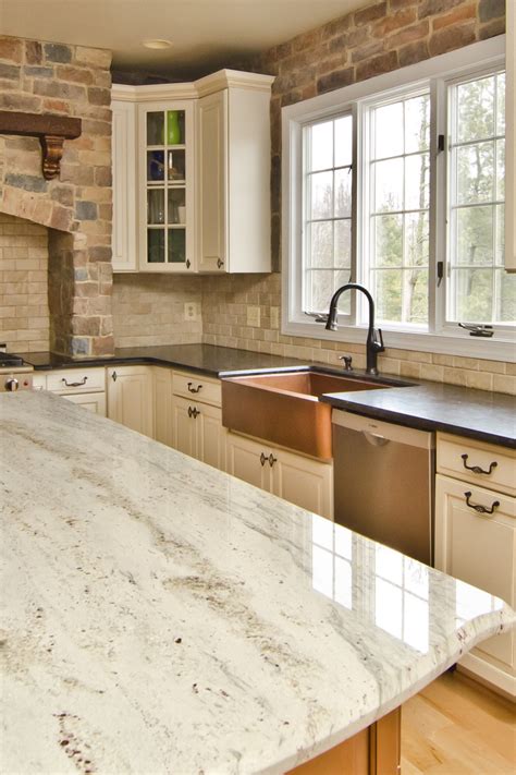 pictures of white granite countertops